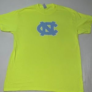 University of North Carolina Neon Yellow Tshirt Size Medium